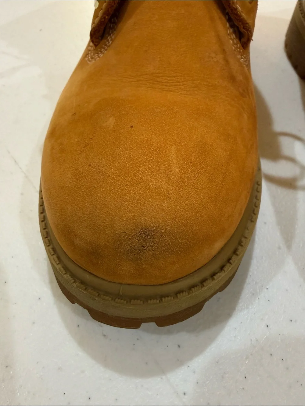 Timberland Wheat Nubuck 6-Inch Lace-Up Work Boots Size 5.5